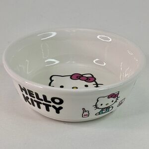 Dog Cat Pet Sanrio Hello Kitty 4.5" Ceramic Food Water Bowl Dish New